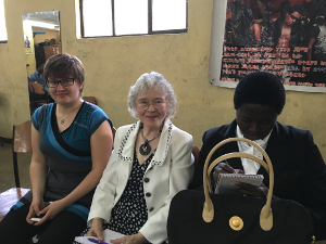 Our honored guests Dr. Liisa Kauppinen, Ms. Euphrasia Mbewe and Ms. Cecilia Hanhikoski at the ENAD general assembly of 28-29 November 2015 (Hidar 18-19, 2008 E.C.