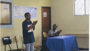 International HIV/AIDs Day 1 November 2015 (Hidar 22, 2007 E.C.). Mr. Tofik Hamdinur, the Addis Baba Branch president, making an opening statement during the observance  at the ENAD Addis Ababa Branch